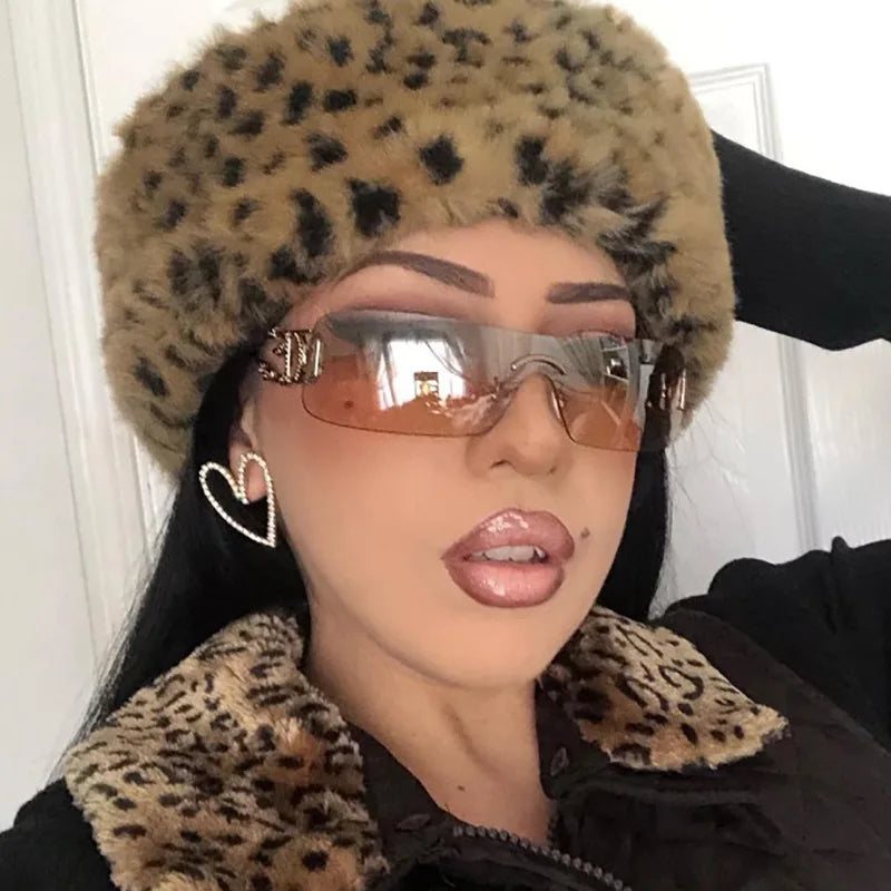 New Fashion Rimless Y2K Sunglasses Women Men 2026 High Quality Trending Product Rave Party Festival Oculos De Sol UV400