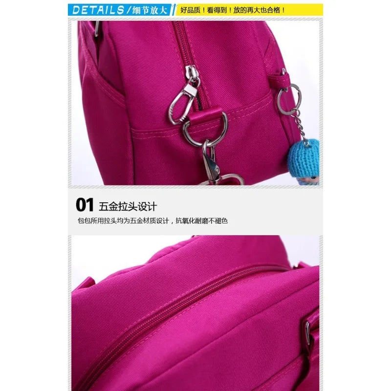 New style trendy nylon oxford cloth bag casual one-shoulder slant straddle women's small bag crossbody bag