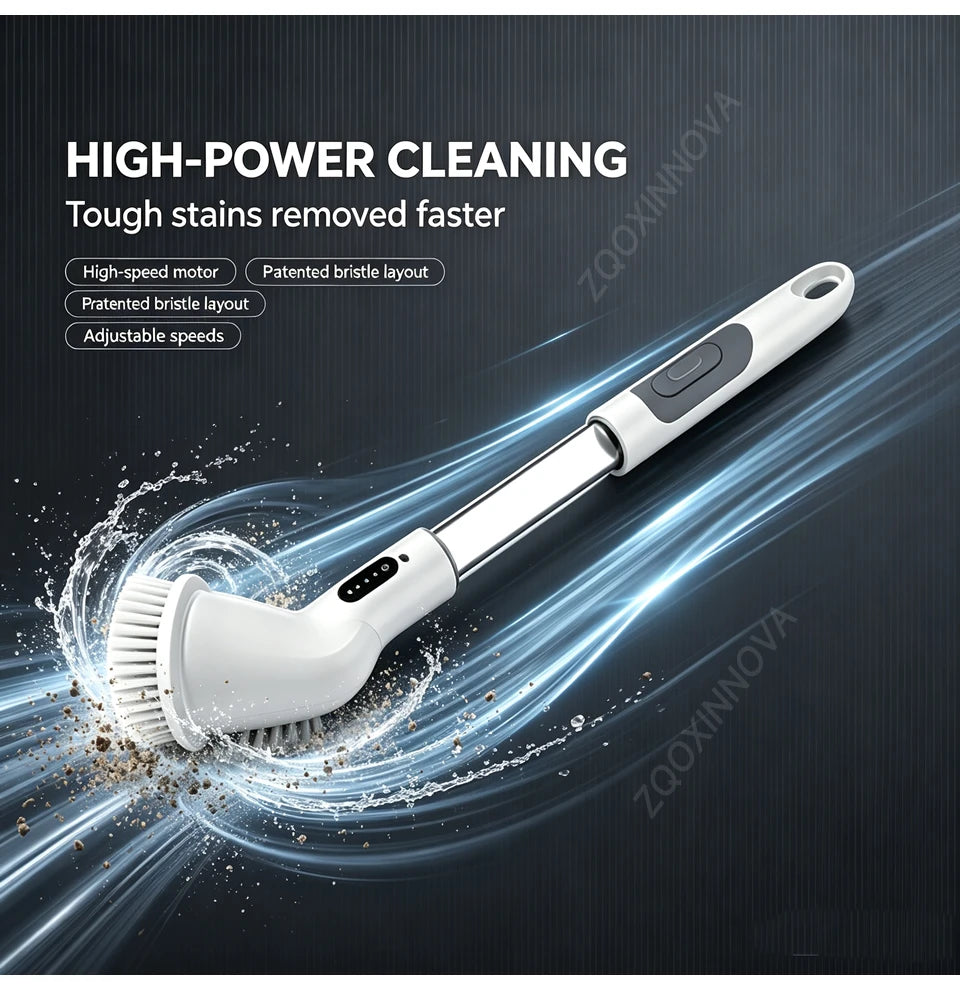 Household Cordless Spin Scrubber Multipurpose Cleaning Brush  Kitchen Gadgets Hair Brushes Bathroom Broom Toilet Electric Mops