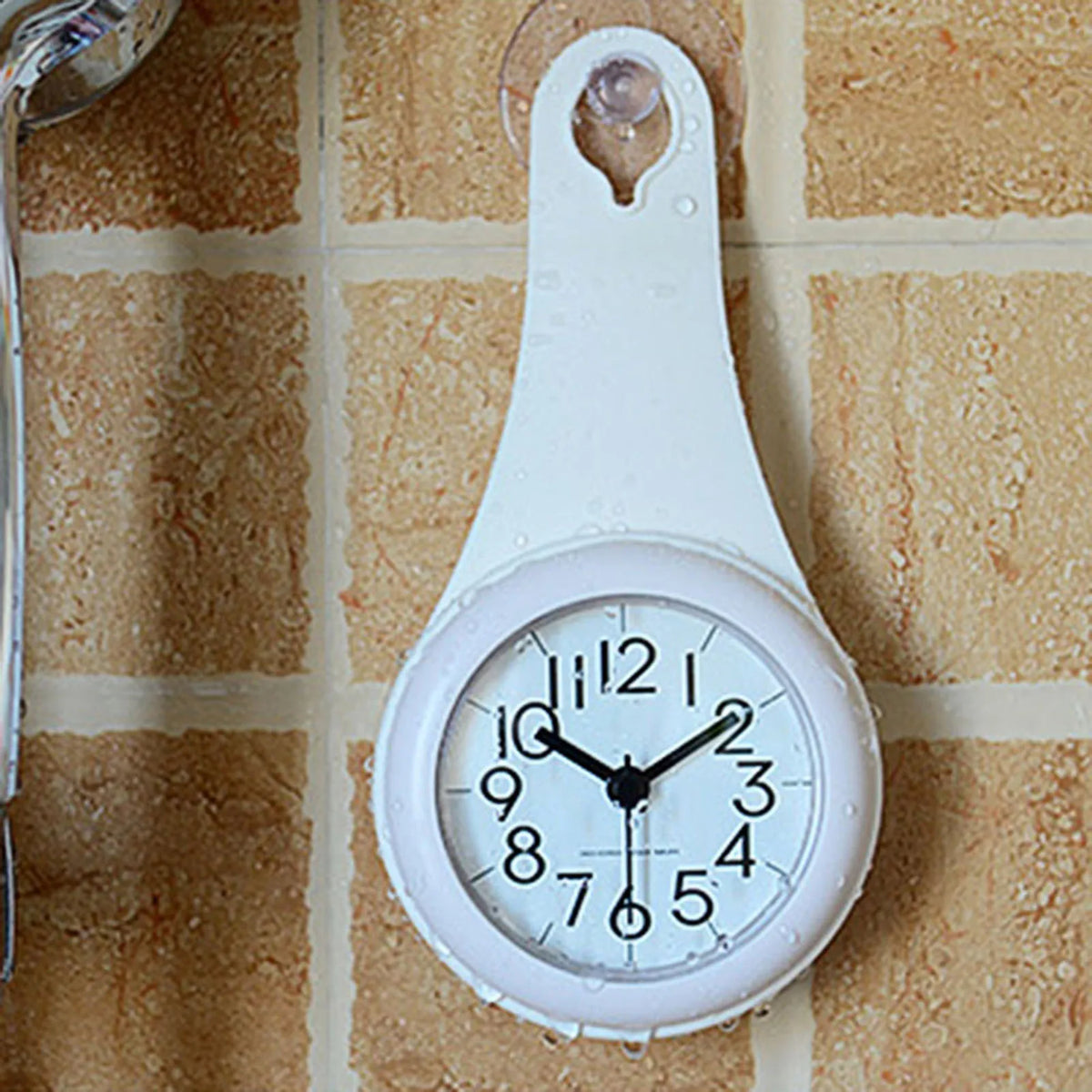Kitchen Bathroom Wall Clock Multipurpose Water Resistant Hanging Clock for Family Friend Neighbor Gift