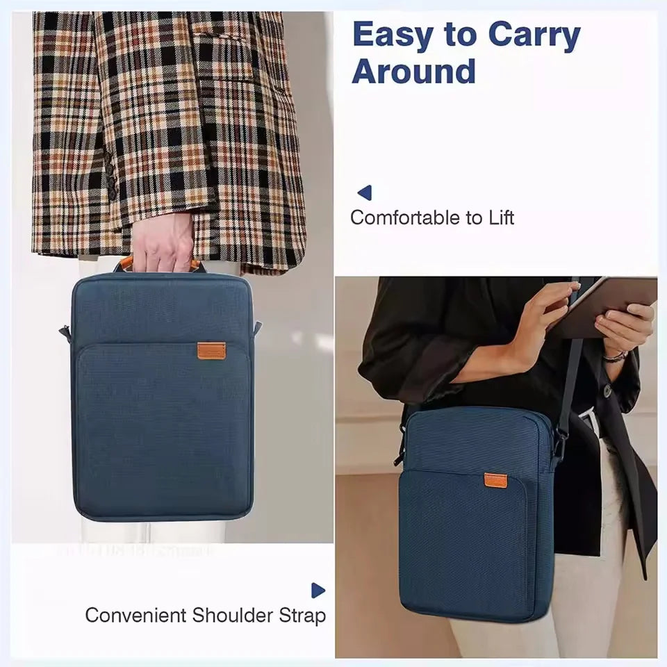 Laptop Handbag Cover For Macbook Air & Pro 11 12 13 inch Waterproof Notebook Bag For 9 to 13 inch Tablet Multi Pockets Case