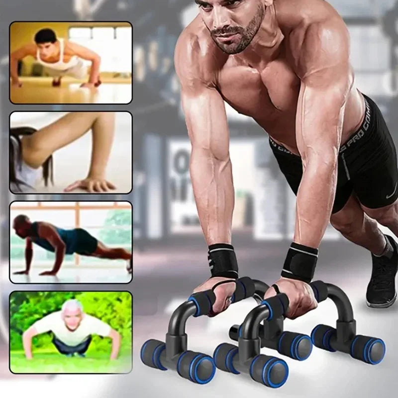 H-shaped Push-Up Stand Assist Trainer, Foldable Fitness Equipment for Chest Abdomen Arms and Back Training, Fitness Equipment