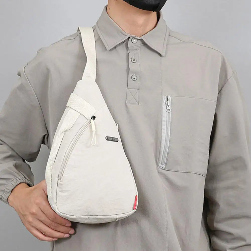 Unisex Sports Casual Crossbody Bag Fashionable Large-capacity Cycling Bag  Chest Bag Portable Shoulder Bag Sporty Phone Bag