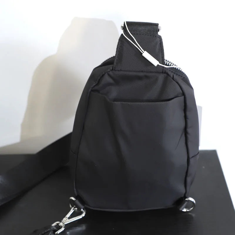 Adjustable Crossbody Chest Bag Travel Single Shoulder Bag Multifunctional Sling Bag Polyester Zipper Closure Casual Leisure