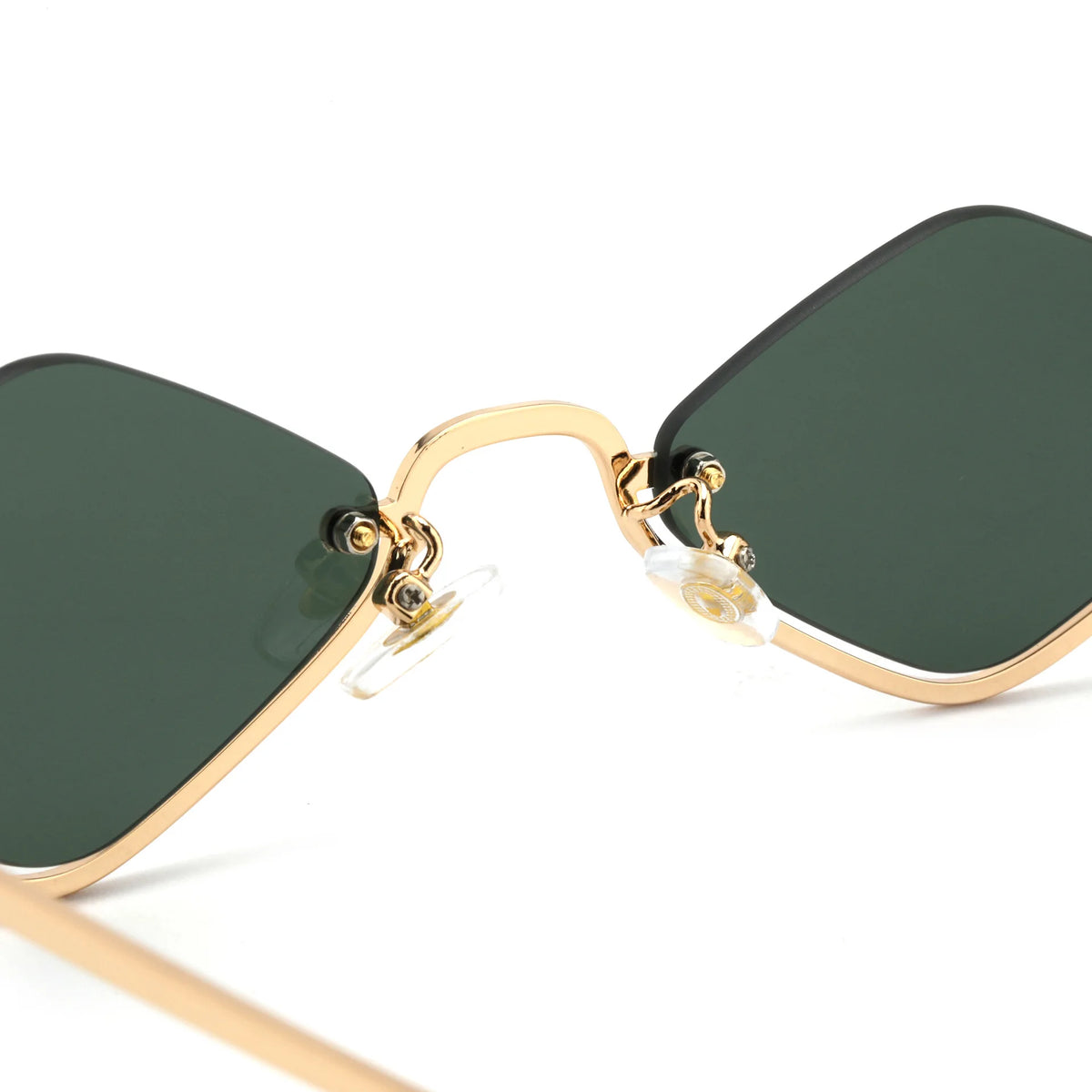 Fashion Small Polygonal Sunglasses Women Luxury Brand Metal Half Frame Sun Glasses Ladies Hipster Sexy Cat Eye Shades Vintage