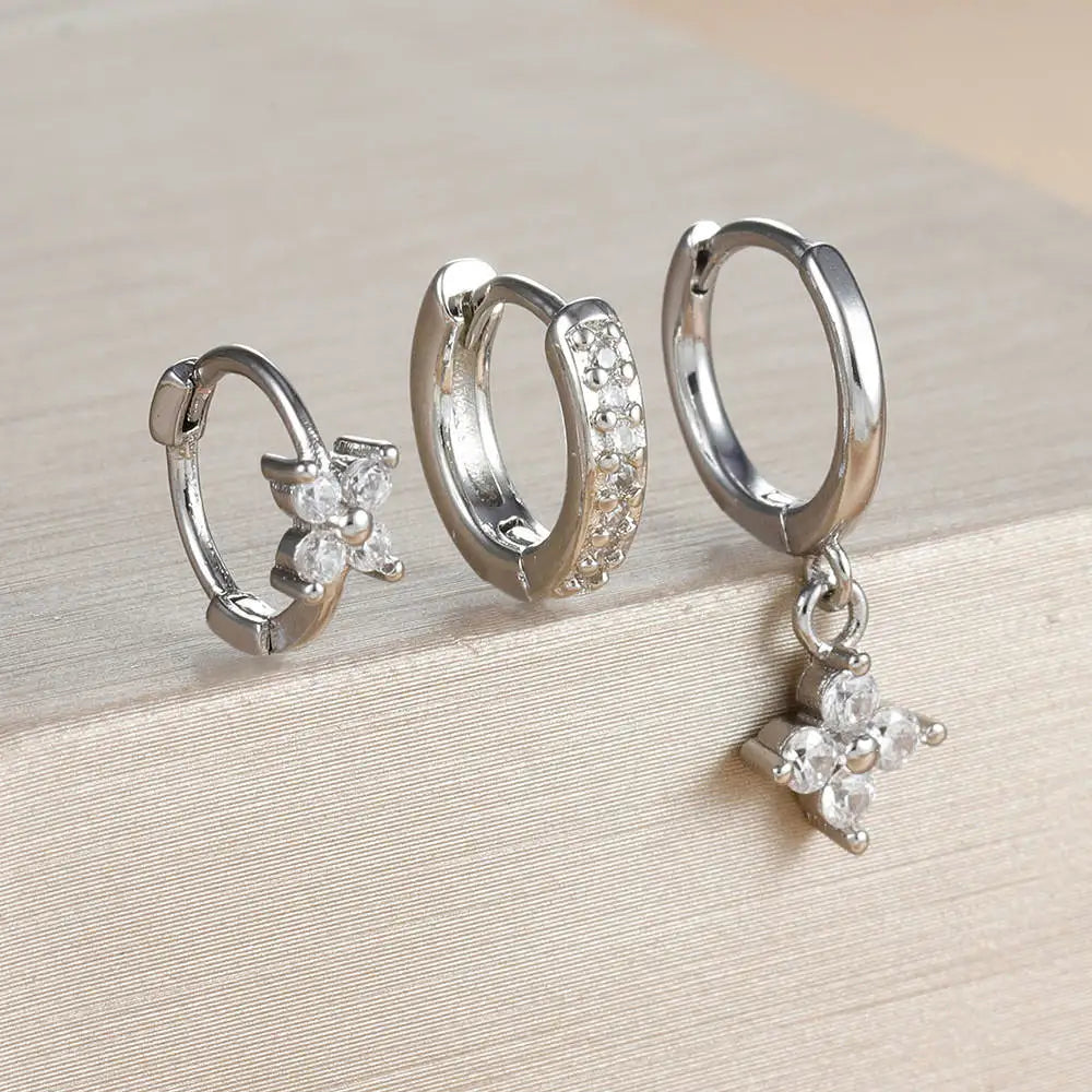 Women 14K Gold Plated Dangle Earrings Dainty CZ Non Tarnish Long Dangling Wedding Bridesmaid Hoop Earring Jewelry Christmas Gift
