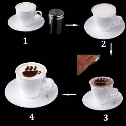 16-Piece Coffee Art Stencil Set – view 5