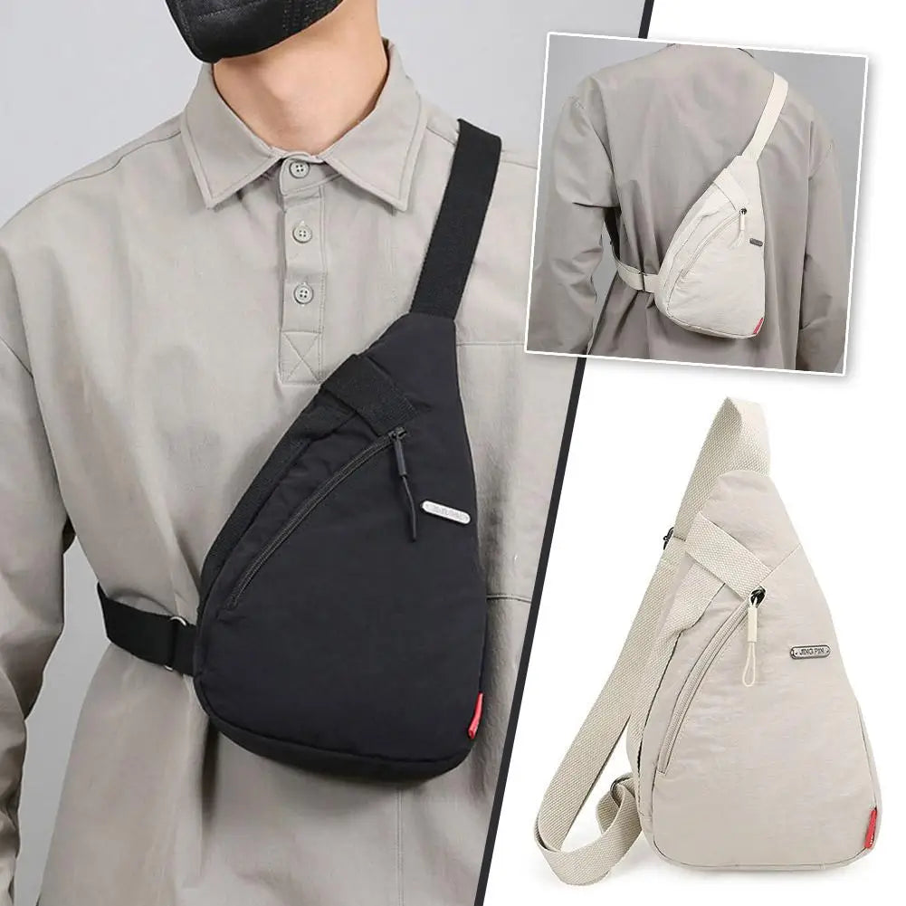 Unisex Sports Casual Crossbody Bag Fashionable Large-capacity Cycling Bag  Chest Bag Portable Shoulder Bag Sporty Phone Bag