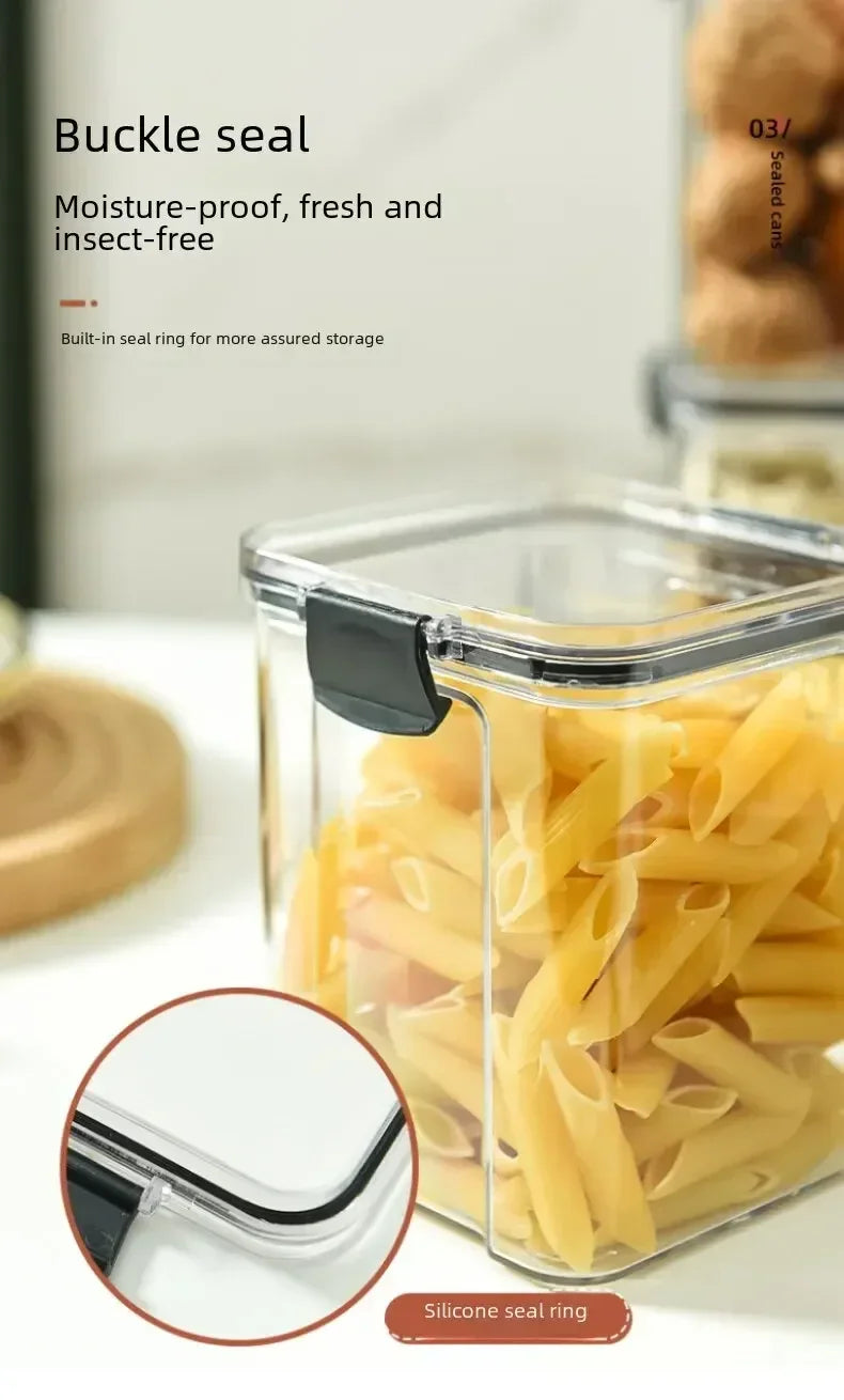 1PC Grain Sealed Jar Coarse Cereals Storage Box Waterproof Refrigerator Fresh-keeping Box Large Capacity Kitchen Organizer Case