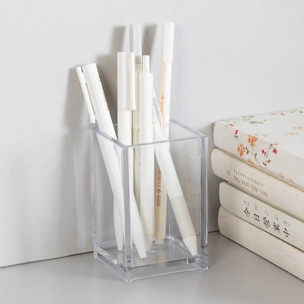 Transparent lipstick Cosmetic Makeup Acrylic Makeup Brush Tool Storage Box Case Make-up Brush Holder Table Organizer Makeup Tool