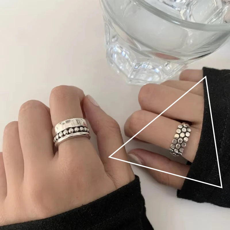 Sam Panda 925 Sterling Silver Rings For Women Men Fine Jewelry Finger Adjustable Open Wing Shape Ring For Party Birthday Gift