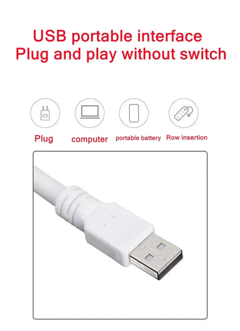 18LEDs USB Direct Plug Portable Lamp Notebook Computer Lamp Eye Protection Student Study Reading Available Night Light Lighting