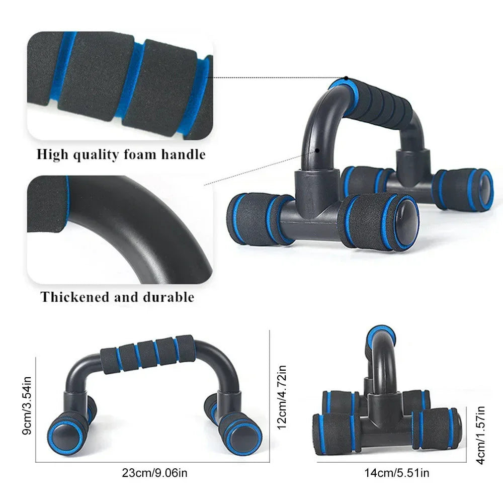 H-shaped Push-Up Stand Assist Trainer, Foldable Fitness Equipment for Chest Abdomen Arms and Back Training, Fitness Equipment