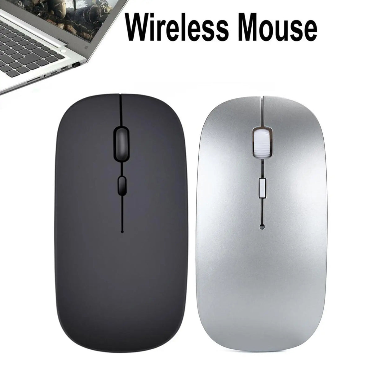 Slim Wireless Mouse 2.4GHz Optical Mice 1600DPI Gamer Office Quiet Mouse Ergonomic Design Mice With USB Receiver For PC Laptop