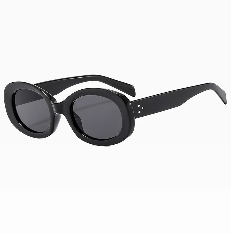 Versatile Fashion Sunglasses New Oval Frame Sun Glasses Retro Small Frame Eyeglasses Y2K Street Photo Glasses Female