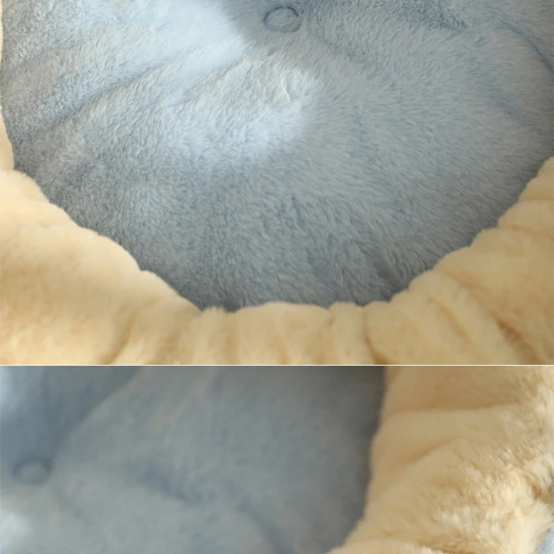 HOOPET Cat Bed Sofa Winter Warm Pet Bed for Small Dogs Cats Thicken Dog Deep Sleeping Bed Puppy Kennel Pet Supplies