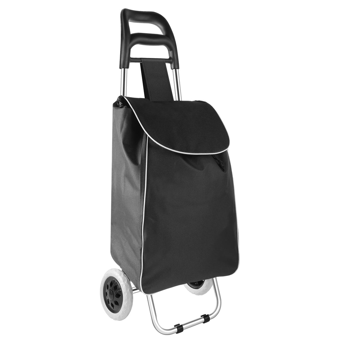 Grocery Trolley, Shopping Cart with Detachable Shopping Bag, Trolley Mudguard Stair Climbing Wheels, 35L