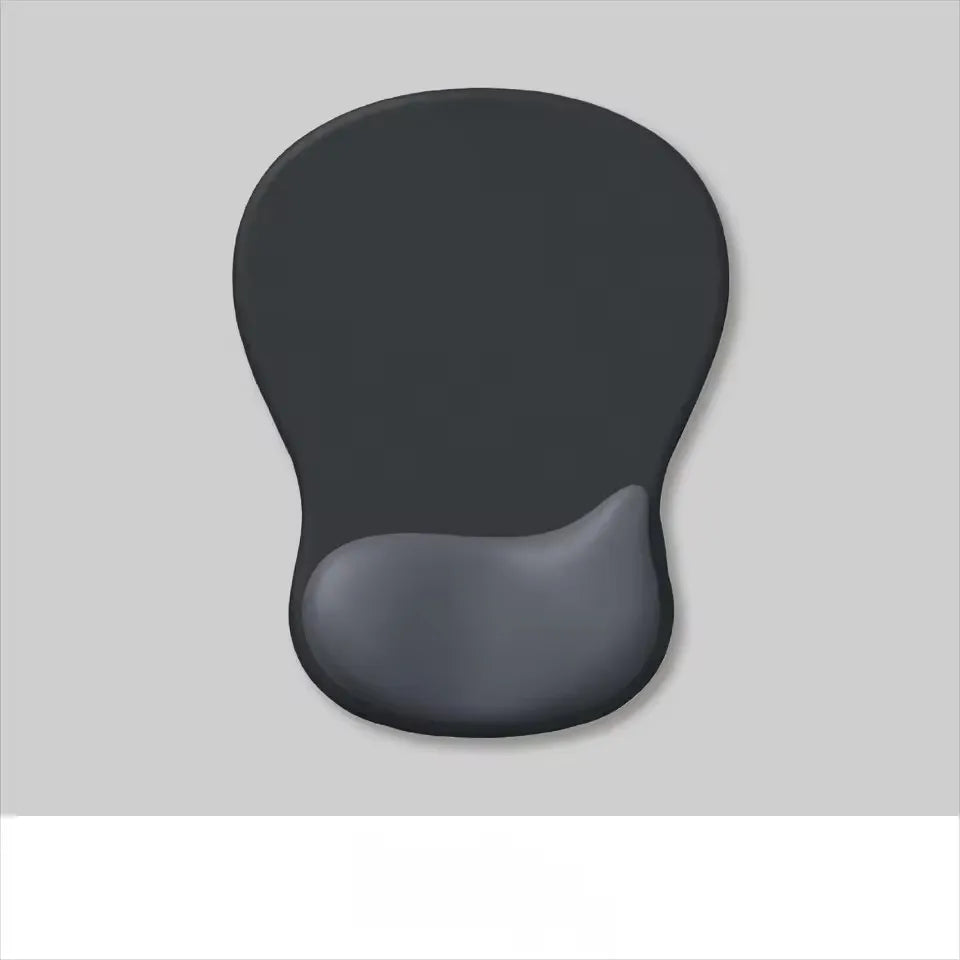 Comfortable Mouse Pad with Gel Wrist Rest Ergonomic Mouse Pad for Pain Relief Smooth Wrist Support Surface and Non-Slip PU Base