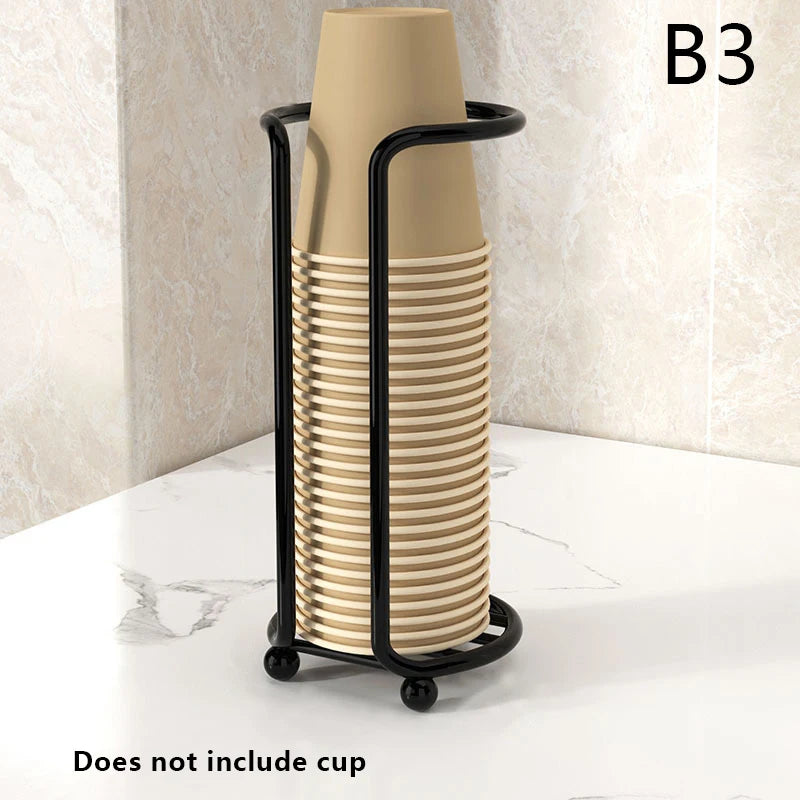 Kitchen Paper Cup Holder Picker Multifunctional Desktop Cup Storage Rack Household Coffee Cup Holder For Home Disposables Cups