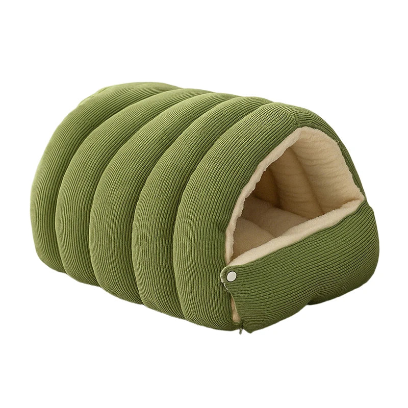 Plush Cat Bed Warm Pet House Thickening Warmth Comfort Soft Winter Kittens Sleeping Beds Cat Cave For Pet Warmth Pet Supplies