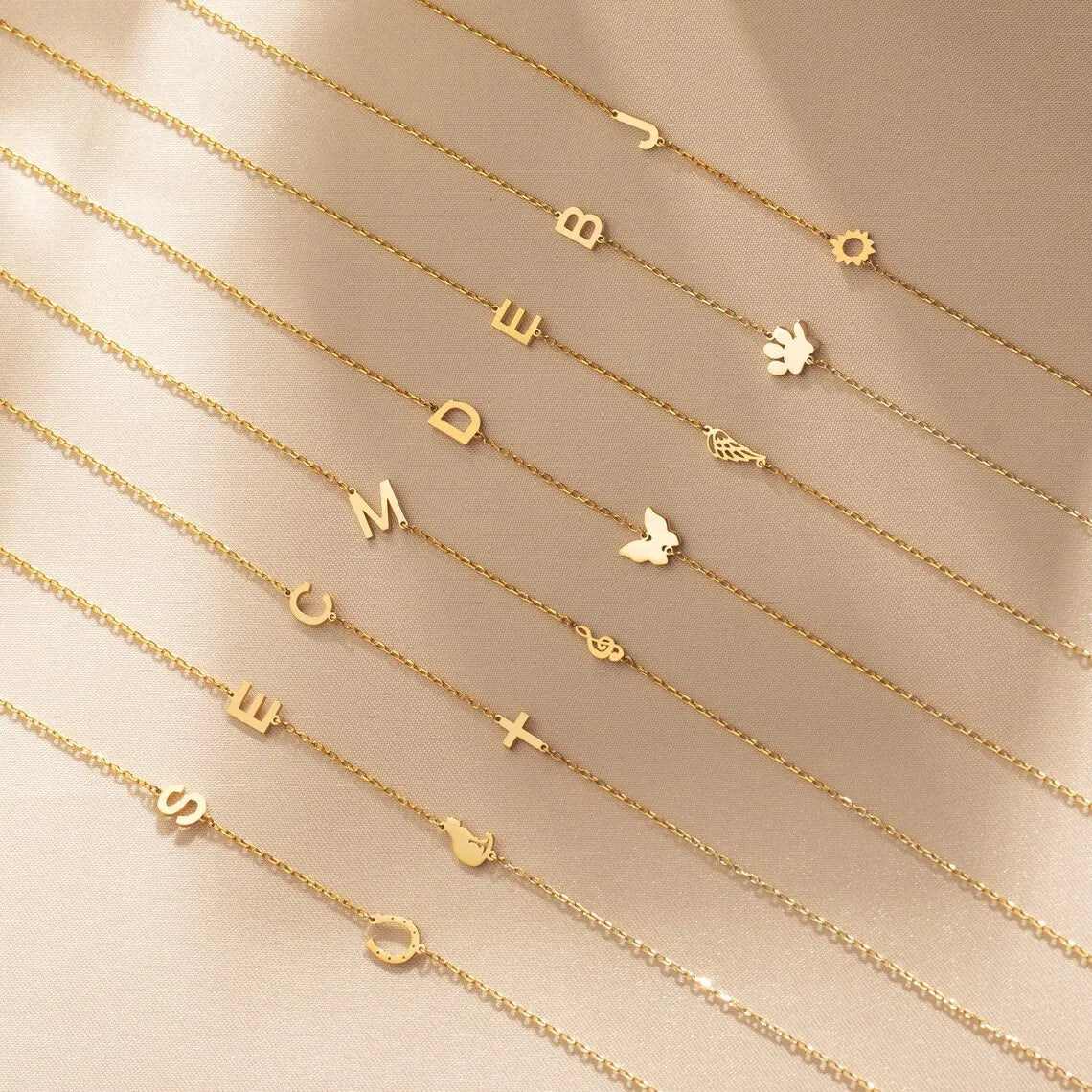 Custom Initial Letter Necklaces Choker For Women Stainless Steel A-Z Alphabet Personalized Necklace Jewelry Mother's Day Gift