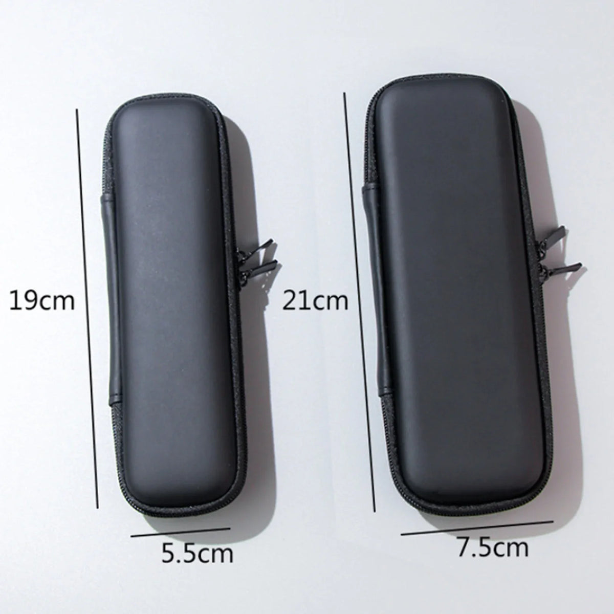 Black Cosmetic Storage Bags Waterproof Double Zipper Makeup Brushes Case Women Bag Portable Travel Brush Holder Pen case Box
