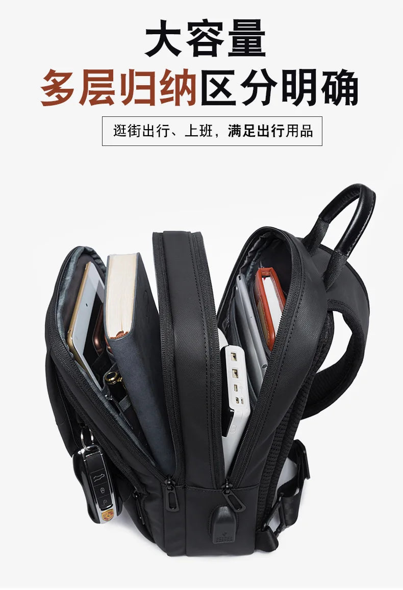 Fashion Men Travel Waterproof Leisure Business Chest Sports Packs Messenger Shoulder Sling Running Bag Men's Boys
