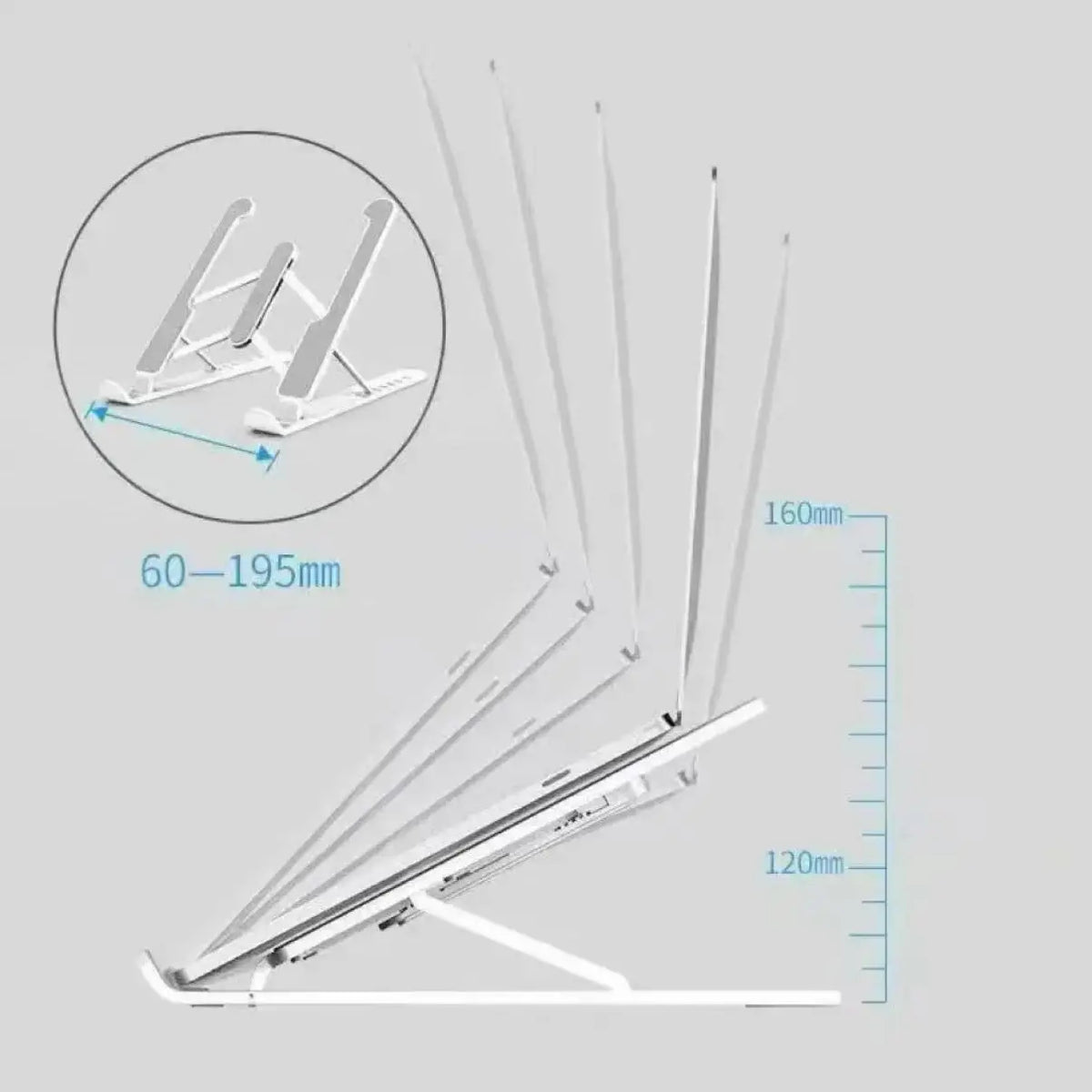 Foldable Laptop Stand Adjustable Portable Notebook Bracket Support Base Aluminum Alloy Holder For Macbook Laptop PC Accessories