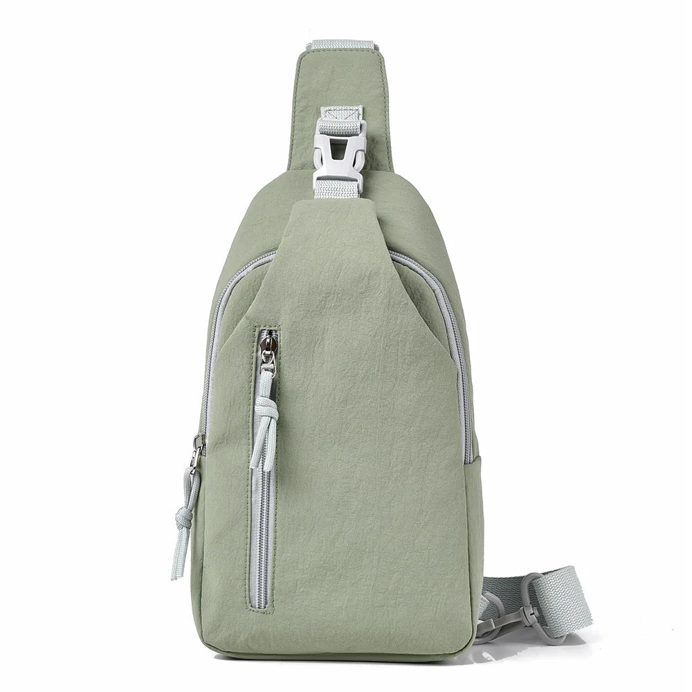 women's chest bag, men's casual single shoulder cross shoulder bag, anti splash trendy chest smart commuting travel cycling bag