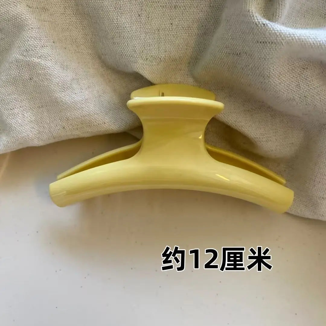 2Pcs French Style Hollow Jelly green Geometric Ellipse Arc Hair Clip Claw Retro Large Shark Clip Hair Accessories For Woman Girl
