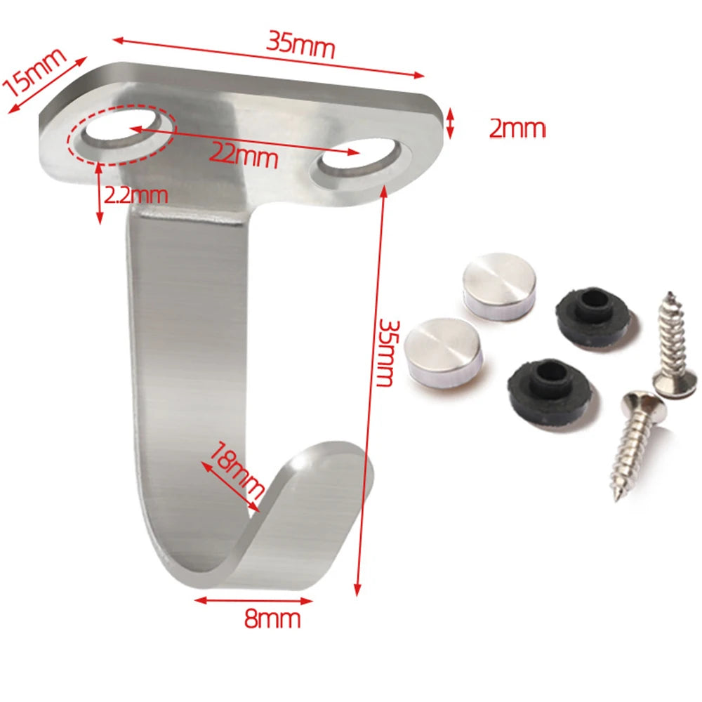  Ceiling Hooks Stainless Steel Heavy Duty Hanging Hook Top Hanger For Plant Lights, Kitchen Garage Multi-Purpose Storage Hanger
