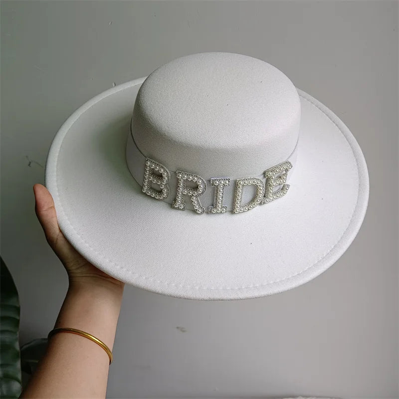 Bridal Malan Flower Style Cowboy Hat All Kinds of Hats for All Seasons Summer Beach Hat Elegant Cowboy Hat Pearl Accessories