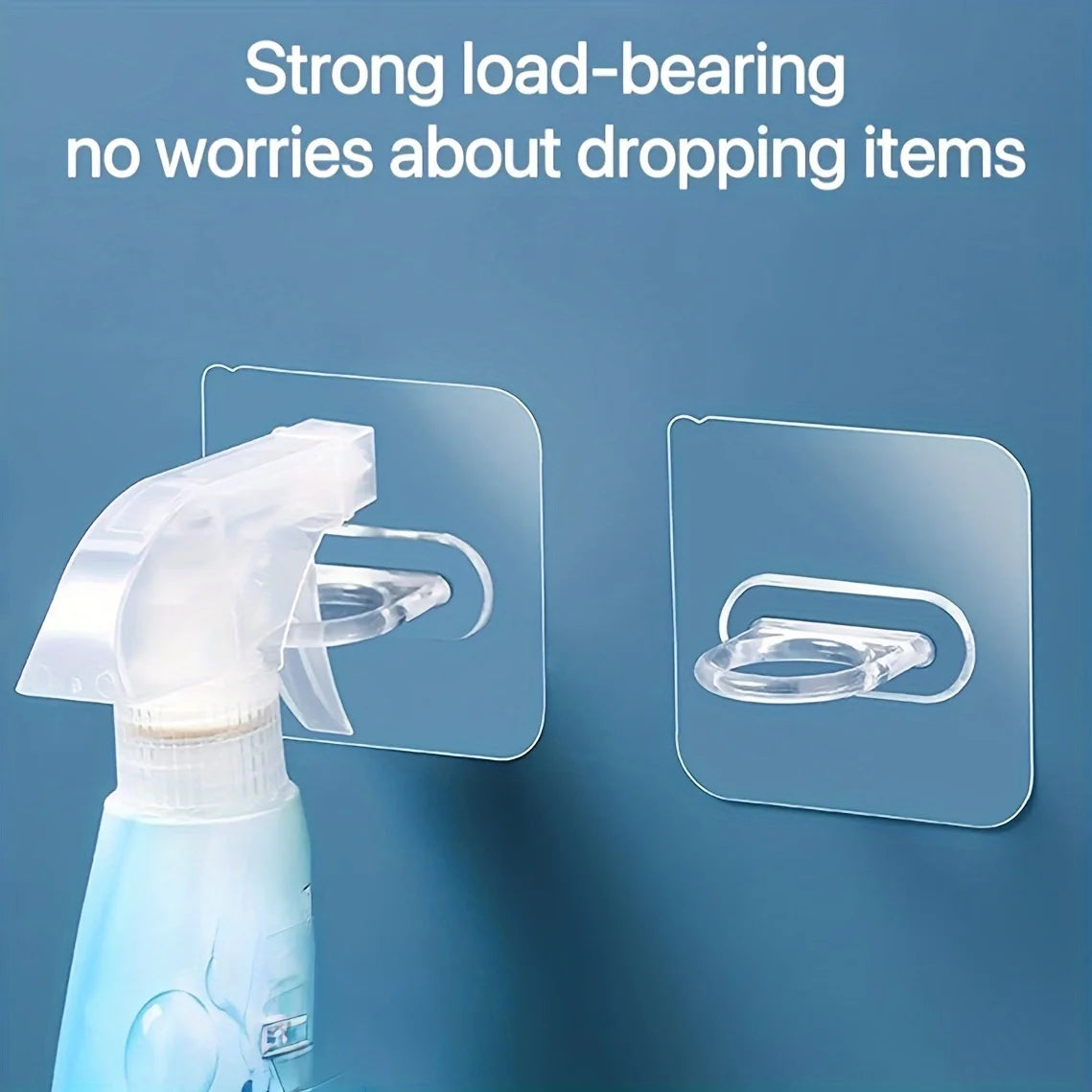 10pcs Easy-Install Adhesive Hook Set For Kitchen & Bathroom - No-Drill Wall Mount Hangers For Towels, Utensils, And More