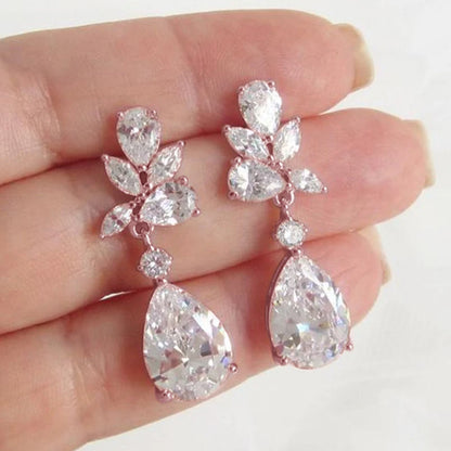 Crystal CZ Drop Earrings – view 5