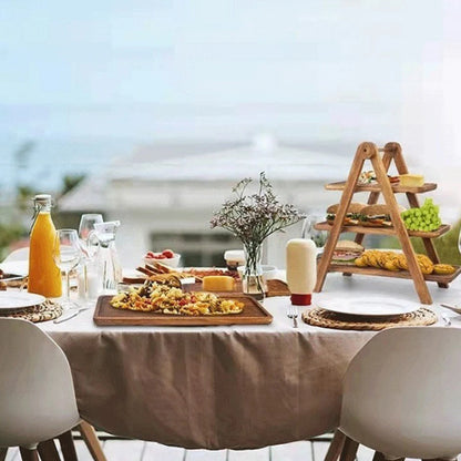 3-Tier Wooden Serving Tray Stand – view 5