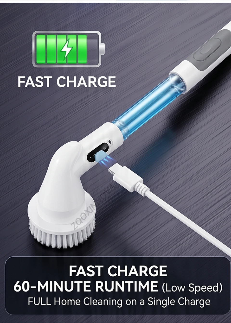 Household Cordless Spin Scrubber Multipurpose Cleaning Brush  Kitchen Gadgets Hair Brushes Bathroom Broom Toilet Electric Mops