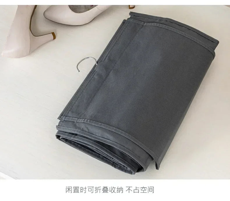 Shoe Storage Hanging Bag 12 Compartments Shoe Storage Hanging Bag Home Wardrobe Non-woven Multi-layer Storage Storage Shoe Bag