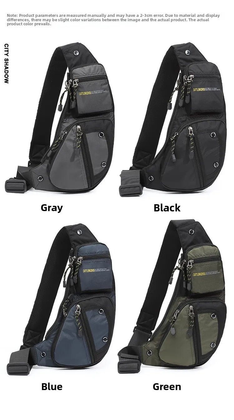 2026 New Oxford Cloth Men's Crossbody Bag Casual Single Shoulder Bag Fashion Street Style Backpack Leisure Chest Bag for Men
