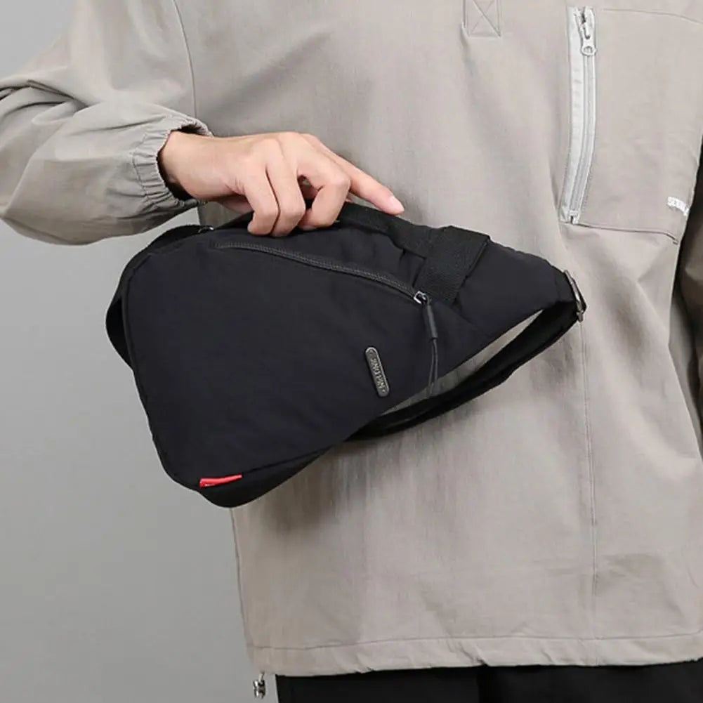 Unisex Sports Casual Crossbody Bag Fashionable Large-capacity Cycling Bag  Chest Bag Portable Shoulder Bag Sporty Phone Bag