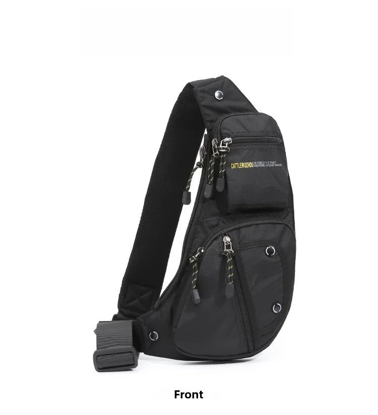 2026 New Oxford Cloth Men's Crossbody Bag Casual Single Shoulder Bag Fashion Street Style Backpack Leisure Chest Bag for Men