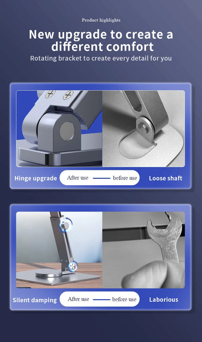 360° Rotating Aluminium Tablet Stand – view 11