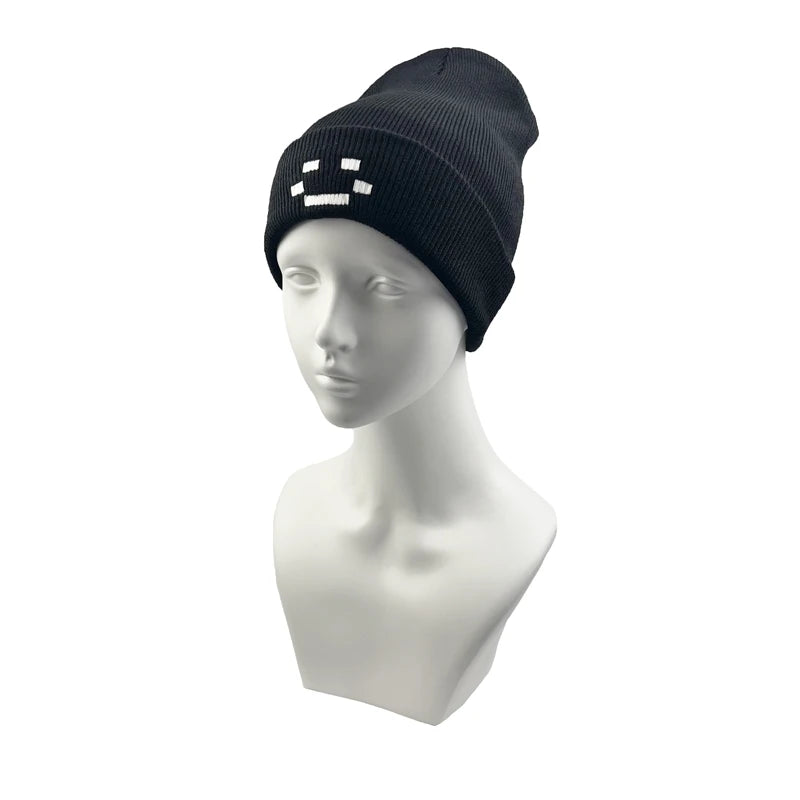 Autumn Winter Women Men Embroidery Knitted Hat Quackity Warm Beanies Hats It Makes You Look Cool