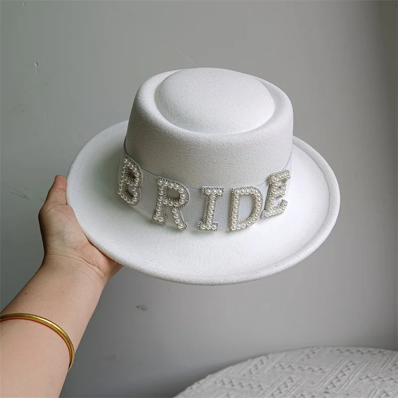 Bridal Malan Flower Style Cowboy Hat All Kinds of Hats for All Seasons Summer Beach Hat Elegant Cowboy Hat Pearl Accessories
