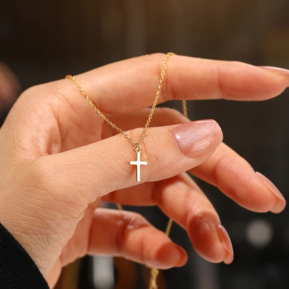 CANNER New 925 Sterling Silver Mini Zircon Pendant Necklaces Chain For Women Necklace Chains Fine Jewelry Gift Collares подвеска