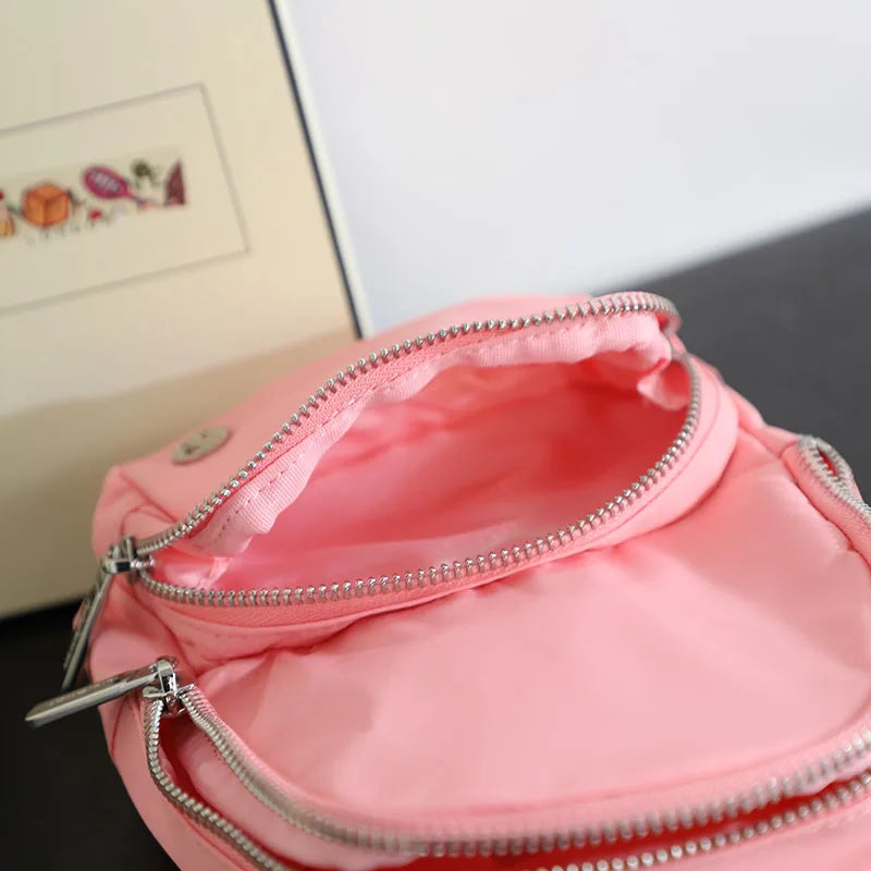Adjustable Crossbody Chest Bag Travel Single Shoulder Bag Multifunctional Sling Bag Polyester Zipper Closure Casual Leisure
