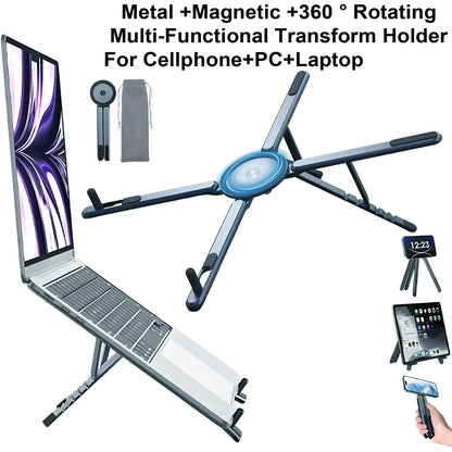 3-in-1 Magnetic Phone Holder, Selfie Stick & Tripod – view 3