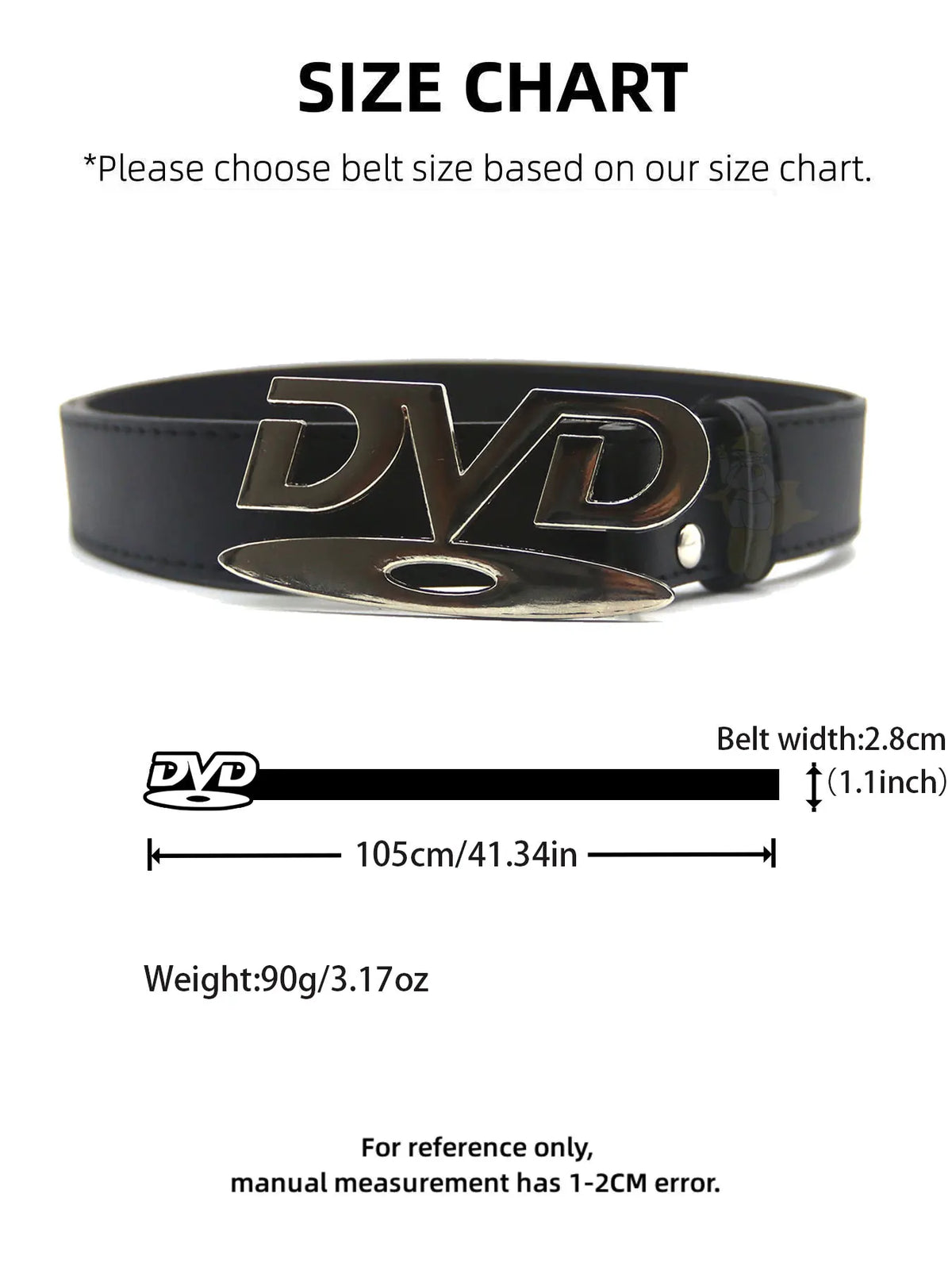 Unisex Nostalgic Design DVD Buckle Belt Men Women Decoration Paired with Jeans Waist Straps Belt Versatile Design Sense Belt