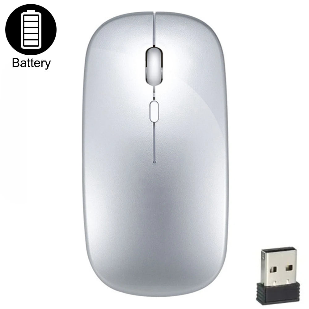Slim Wireless Mouse 2.4GHz Optical Mice 1600DPI Gamer Office Quiet Mouse Ergonomic Design Mice With USB Receiver For PC Laptop