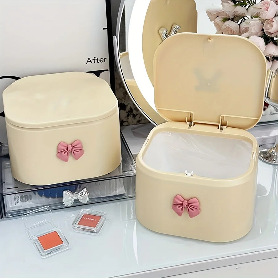 Hair Accessories Organizer for Girls, Hair Tie Organizer for Headband, Bows, Swab Organization, Storage Box Bathroom Containers