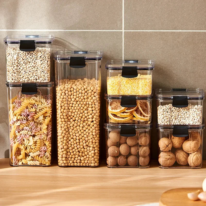 1PC Grain Sealed Jar Coarse Cereals Storage Box Waterproof Refrigerator Fresh-keeping Box Large Capacity Kitchen Organizer Case